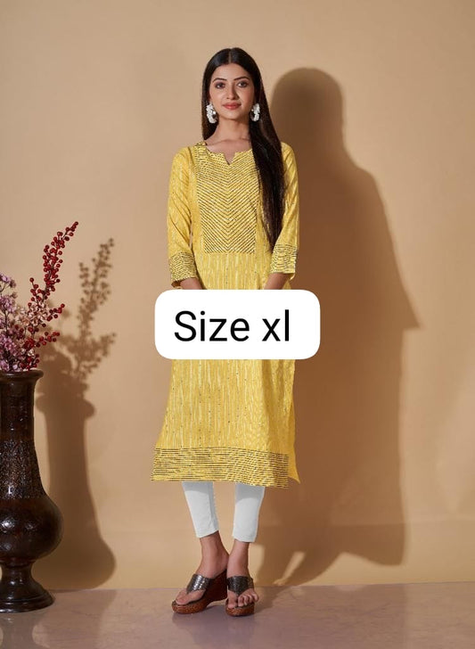 Yellow kurti